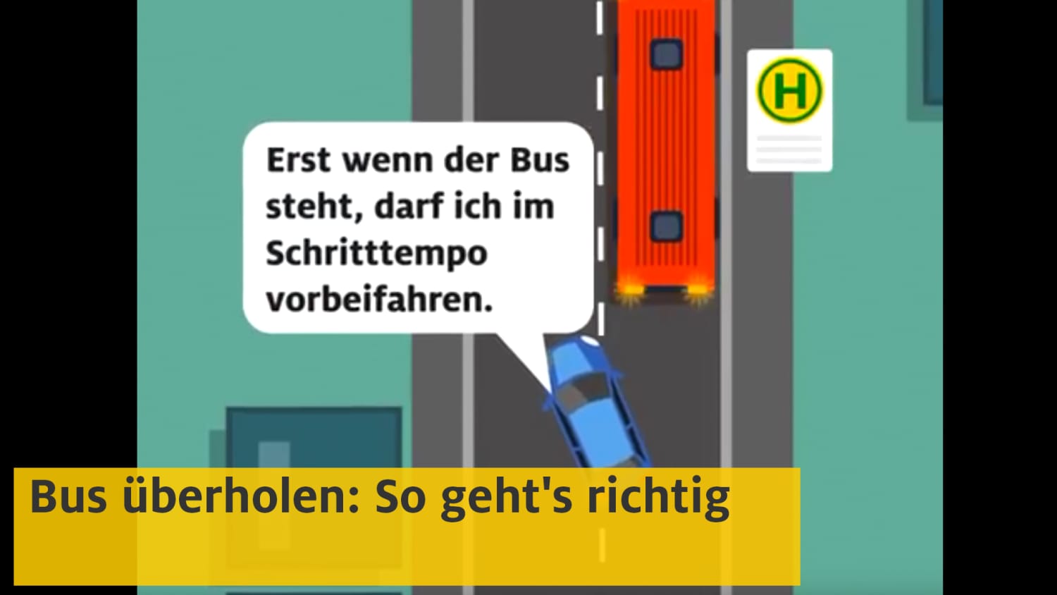 wann darf man einen bus überholen